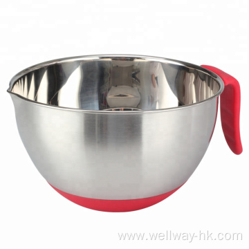 Stainless Steel Non-Slip Mixing Bowls Set with Handles